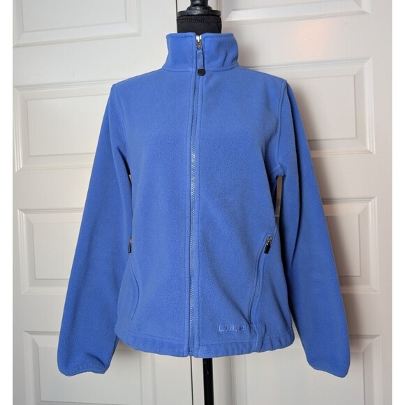 LL Bean Size XS Blue Full Zip Fleece Jacket Polartec Women's Outdoors Preppy - Picture 3 of 11